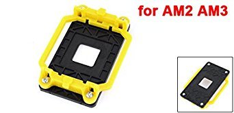 sourcingmap Colore: Nero, Giallo, in plastica, con Supporto ventola CPU per processore AMD Socket AM2, AM3 Base per