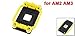 immagine 2sourcingmap Colore: Nero, Giallo, in plastica, con Supporto ventola CPU per processore AMD Socket AM2, AM3 Base per