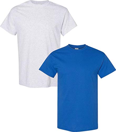 T-shirt homme en jersey souple col renforcé Gildan bleu roi taille 2XL