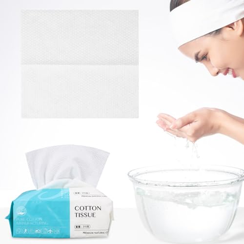 Healvian Toalhas Descartáveis ​​De Algodão Para Rosto 100 Peças Toalha De Limpeza Facial Toalhetes R