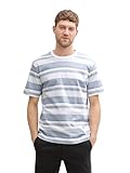 Gestreiftes T-Shirt aus einem strukturierten Jersey-Stoff aus Baumwolle