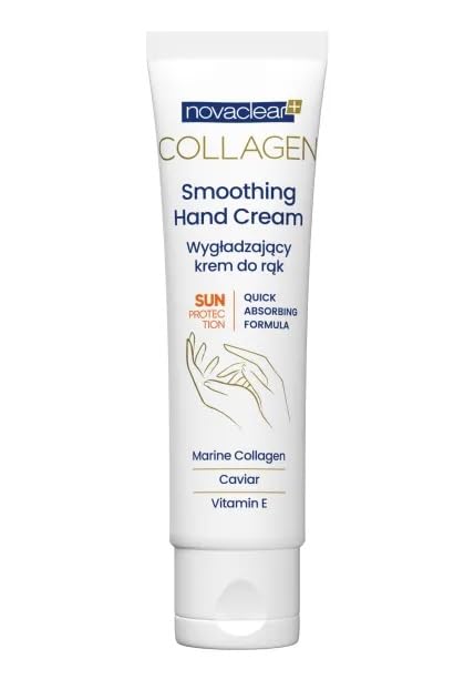 Sponsored Ad – Novaclear Collagen Smoothing Hand Cream – Anti-Aging Hand Moisturizer with Marine Collagen, Caviar Extract & Vitamin E – SPF 10 UV Protection – Fast Absorbing – 50 ML