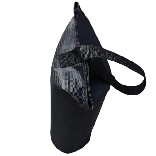 JOINPAYA Saco de Arena a Prueba de Viento Plegable 15X40 CM Tela Oxford para Toldo Cenador y Carpa de Sombra Uso Exterior Negro