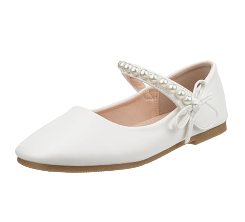 TRIWORIAE-Mädchen Mary Jane Ballerinas Weiß 33 EU