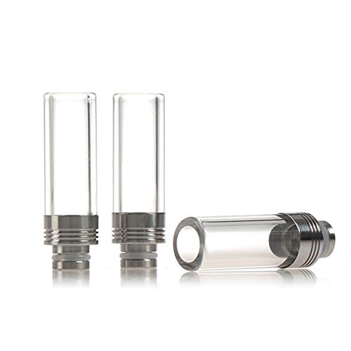 EzVapor 510 Drip Tip Glas Mundstück Kühler Heat-Sink E-Zigarette Driptip 510er Drip Tip Verdampfer Atomizer Kühlung Lang