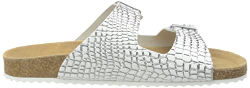 Geox D Brionia A, Sandali Donna, Argento (Silver