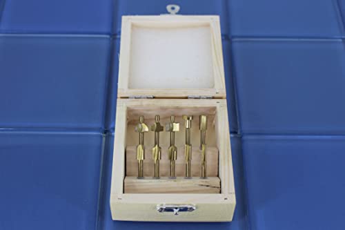 Temo 10 Pc High Speed Steel Hss Titanium Coated Router Bits Set 1/8 Inch Shank For Dremel Rotary Tools #TOP1