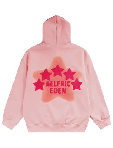Image of Aelfric Eden Graphic Hoodies for Men Y2K Printed Hoodie Sweatshirt Casual Oversized Long Sleeve Vintage Streetwear Pullover