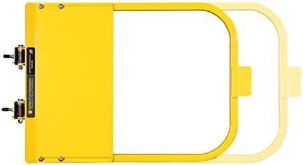 Self-Closing Yellow Safety Gate for Flat Bar or Wall Mount 26-32" • 100% USA Made