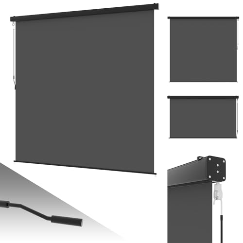 Senkrechtmarkise UNIONLINE 160x250cm Innen/Außen Ausziehbare Vertikalmarkise an der Wand Order Decke, Sonnenschutz Wetterbeständig Markise mit Handkurbel für Garten, Balkon, Grau Senkrechtmarkise UNIONLINE 160x250cm Innen/Außen Ausziehbare Vertikalmarkise an der Wand Order Decke, Sonnenschutz Wetterbeständig Markise mit Handkurbel für Garten, Balkon, Grau