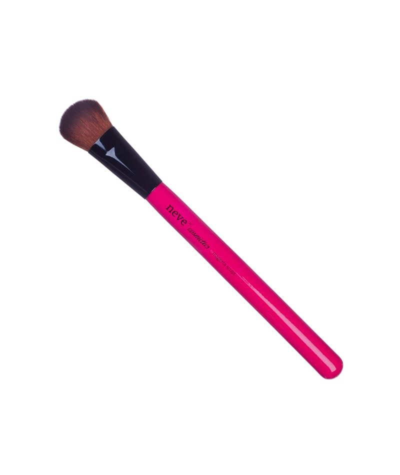 Neve Cosmetics Medium Face Brush Soft & Compact Bristles Ideal for Sculpting, neutral