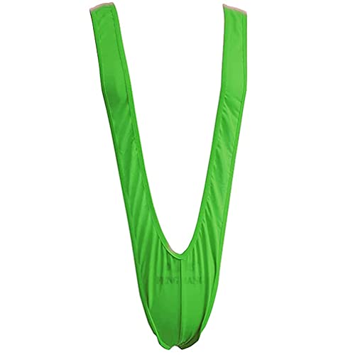 Jungerhouse Maillot de Bain Homme Borat Manikini Bikini Thong Maillot de Corps Cosplay Costumes (Vert) Cover