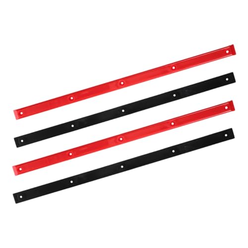 POPETPOP 4pcs Sturdy Wear Resistant Collision Skateboard Rib Bone Rails for Enhanced Protection Durable Plastic Replacement Strips for Skateboards and Sliding Tools