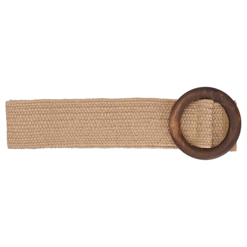 SOIMISS Retro Woven Waist Belt Straw Woven Elastic Stretch Waist Belts Boho Ladies Braided Skinny Dress Belt for Women Pants Dress Decor3