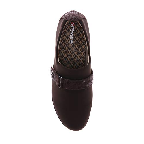 Image of Revere Genoa Women's Stretch Loafer - Elegant Adjustable Leather with Super Soft Stretch Upper and Contoured Removable Footbeds