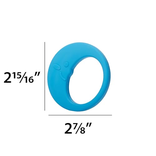 Image of C.R. Gibson 100% Food Grade Silicone Moon Baby Teether for Infants, 2.75 inch x 4.25 inch, Multicolor