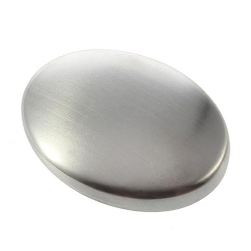 HAPINARY 3 Piezas eliminador de olores Aparatos de cocina barra de eliminación de olores de manos Absorbente desodorante jabón de acero inoxidable removedor de olores para cocinar Silver