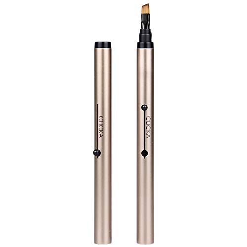 Retractable Automatic Lid Eyebrow Brush (Champagne gold)