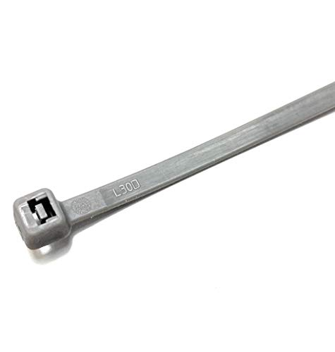 Extra Large Cable Ties, 50 pieces, 4.8mm x 200mm, Plastic, Silver, Zip Style