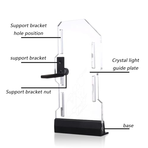 Soporte ajustable acrílico para GPU con iluminación ARGB miniatura 5