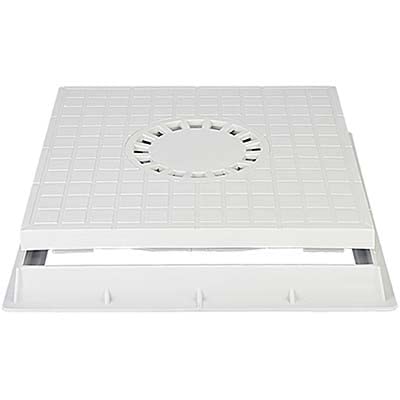 1 PZ CHIUSINO SIFONATO X POZZETTO DERIVAZIONE PLASTICA CM 40X40 + TELAIO