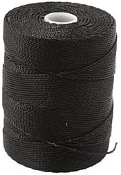 C-LON 極細 ビーズコード ブラック 0.4mm 136ヤードスプール