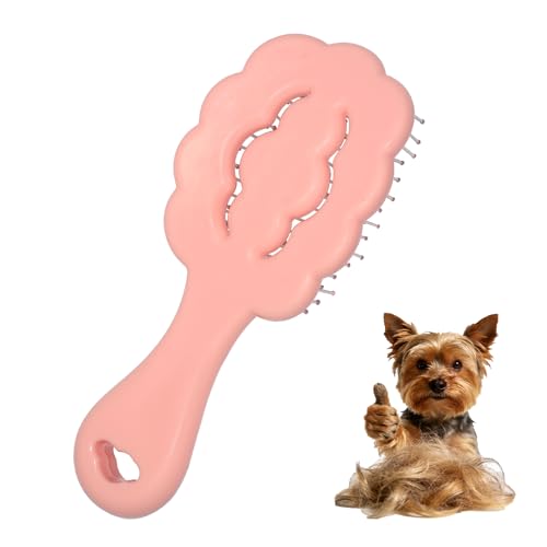 MAEELOU Cloud Shape Small Dog Grooming Brush - Perfect for Shih Tzus, Yorkies, and Maltipoos - Ideal...