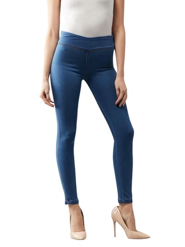 Jeggings extensibles du bureau aux sorties du week-end en denim skinny bleu taille 54