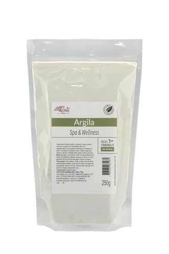 Argila Branca Em Pó Natural Arte Dos Aromas, 250g, Para Spa e Bem-Estar