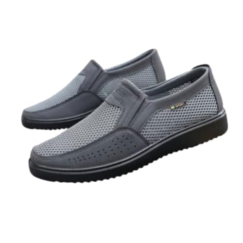 Mocasines de malla para hombre zapatos deportivos informales planos y antideslizantes