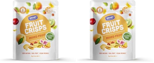 Shary Mixed Fruit, 70g – Assorted Dried Fruits, Vegan & Gluten-Free, Healthy & Convenient Snack Pack (Pack of 2)