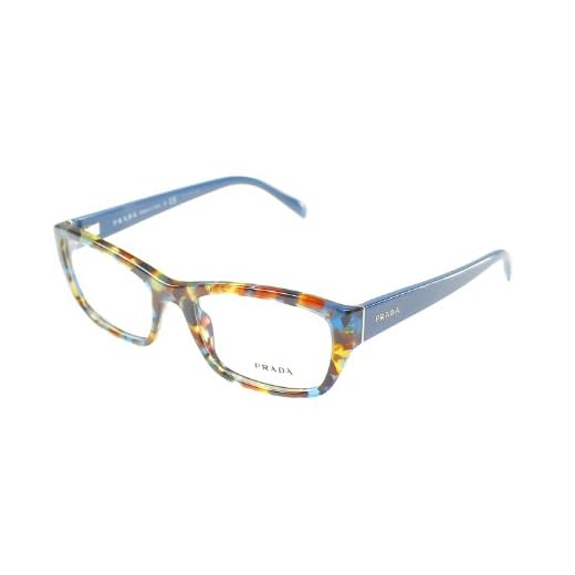 Prada PR18OV NAG1O1 Eyeglass, Havana Spotted Blue, 52 mm