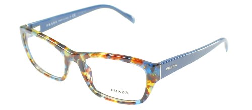 Model: PR18OV | Color: NAG1O1 Eyeglass HAVANA SPOTTED BLUE Frame w/ Clear Demo Lens 54mm Model: PR18OV | Color: NAG1O1 Eyeglass HAVANA SPOTTED BLUE Frame w/ Clear Demo Lens 54mm