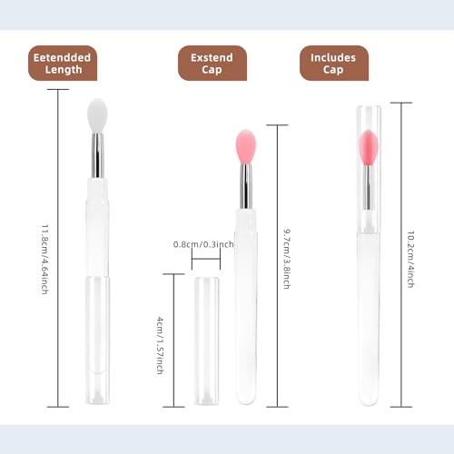 Cepillo de labios de silicona higiénico que sustituye el uso de los dedos en tus cremas 4