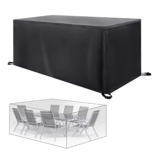 Housse salon de jardin 190x180x85cm bâche de protection imperméable table extérieure - 2
