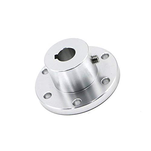 QFDM Shaft Couplings Omni Wheel Flange Coupling Aluminum Alloy Diameter 5 6 8 10mm 12 14 15 16 18 mm Keyway Coupling Durable and Precise (Inner Diameter : 12mm Keyway)