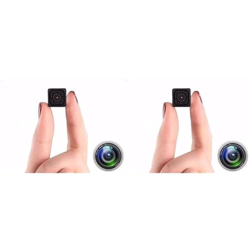 Image of TECHNOVIEW 1080P Mini Spy Camera with Low Light Vision, Vidio Audio Recording, for Home Indoor Outdoor Security (Red) (Pack of 2) - Wireless