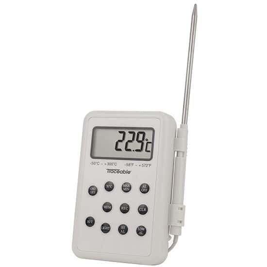 Traceable Calibrated Waterproof Data-Logging Thermistor Thermometer