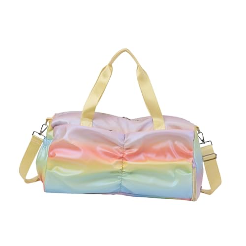 Borsa da viaggio a tracolla per nuoto fitness esercizio sport allenamento Giallo