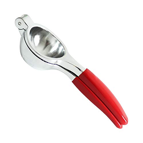 Manual Juicers - Zinc Alloy Manual Juicer PVC Coated Juicer Stainless Steel Large Lemon Clip Silicone Non-slip Handle Squeeze Fruit Juicer