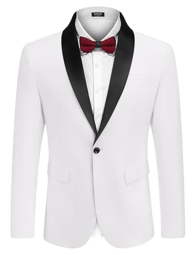 COOFANDY Mens Tuxedo Jacket Slim Fit Blazer
