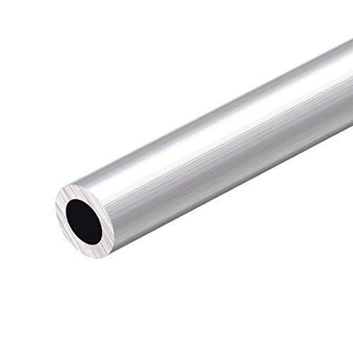 sourcing map Gerade Aluminiumrohr Rundrohr, 300 mm Länge, 20 mm Außendurchm. 10 bis 18 mm Innendurchm. Nahtloses 12 mm ID x 20 mm AD