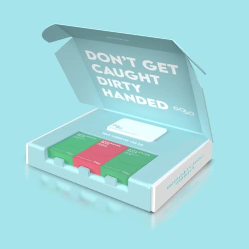 [NEW] GO/SO Soap Sheets Starter Kit, 80 sheets + Refillable/reusable dispenser, Coconut & Hibiscus, Watermelon & Mint, Travel/Outdoor/Camping/On-the-go Hand Soap