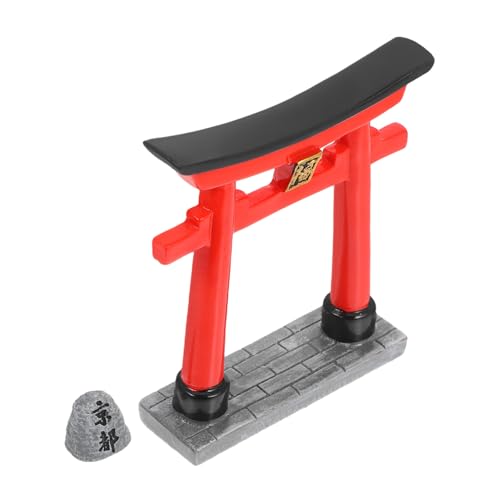 PRETYZOOM 1 Juego Modelo Torii De Fangmen Maqueta Miniaturas Puerta En Miniatura Pequeñas Figuras De Puerta Torii Estatua Torii Mini Puerta De Decoración Tori En Miniatura Resina Sintética