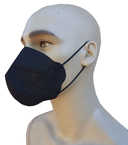 Mascara Pff2 Preta Respirador N95 com Inmetro Super Safety Kit de 5,10,20,25,50,100 Unidades (KIT CO