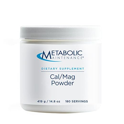 Metabolic Maintenance Cal Mag Powder - Bioavailable Calcium Citrate Malate + Magnesium Glycinate Supplement for Bone + Heart Support - Easy Drink Add-in, Unsweetened (419g / 180 Servings)
