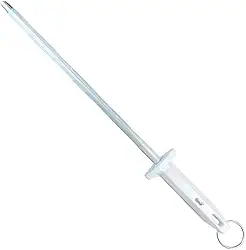 Afiador Amolador Faca Chaira Profissional Açougue Estriada 8"