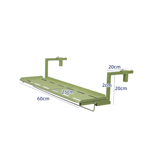 Table de balustrade réglable et peu encombrante pour petit balcon