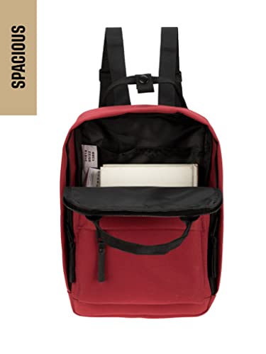 Image of Dickies Brooklyn Mini Backpack, Small Backpack Purse for Men and Women, Travel Shoulder Book Bag (Bloodstone)