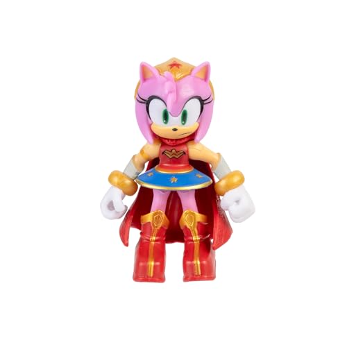 DC x Sonic Amy as Wonder Woman 2.5" / 6.35cm Action Figure, Officially Licensed by Jakks Pacific - Image 2